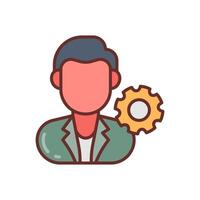 Project Manager icon in vector. Logotype vector