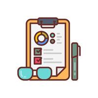 Project Documentation icon in vector. Logotype vector