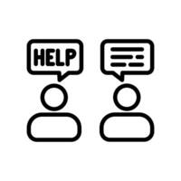 Help Message  icon in vector. Logotype vector