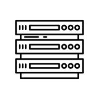 Server  icon in vector. Logotype vector