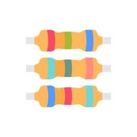 Resistor  icon in vector. Logotype vector