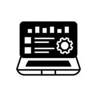 Data Monitoring  icon in vector. Logotype vector