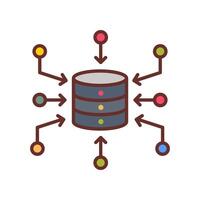 Data Aggregate  icon in vector. Logotype vector