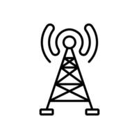 radio olas icono en vector. logotipo vector