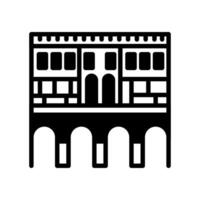 ponte vecchio icono en vector. logotipo vector