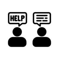 Help Message  icon in vector. Logotype vector