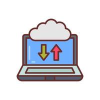 Cloud Computing  icon in vector. Logotype vector