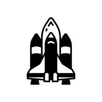 Spaceship  icon in vector. Logotype vector