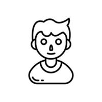 Young Lad icon in vector. Logotype vector