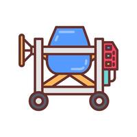 Concrete Mixing icon in vector. Logotype vector