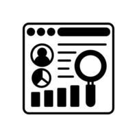 User Data Analysis  icon in vector. Logotype vector