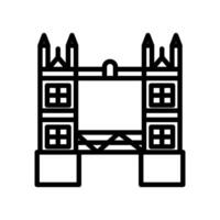 Tower Bridge  icon in vector. Logotype vector