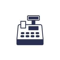 cash register icon on white vector