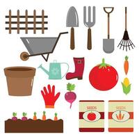 Vegetable Gardening Clipart vector