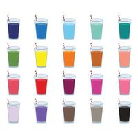 jugo con vaso clipart vector