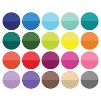 Ombre Circles Clipart vector