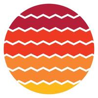 Retro Vintage Sunset vector