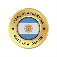 hecho en argentina vector logo y fideicomisos Insignia íconos