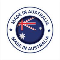 Made in australia premium vector logo made in australia logo icon and badges