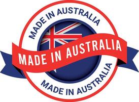 Made in australia premium vector logo made in australia logo icon and badges