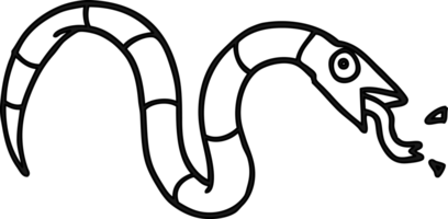 väsande tecknad serie orm ikon png