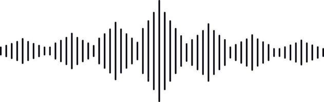 Sound wave voice message audio vector