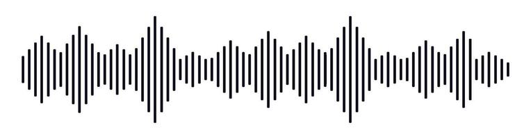 Sound wave voice message audio vector