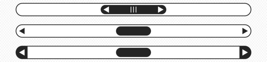 Slide scroll bar slider. Old retro design roller vector