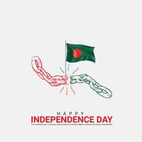 Independence Day of Bangladesh. Independence Day Creative Design For social media post. vector