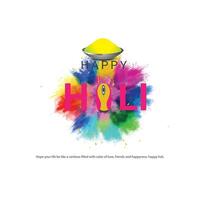 Happy Holi, Colorful explosion for Holi festival poster banner, creative Ads, 3d illustration vector