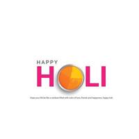 Happy Holi, Colorful explosion for Holi festival poster banner, creative Ads, 3d illustration vector