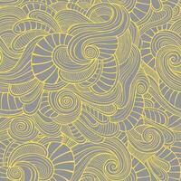 Abstract ornamental seamless pattern. Vector vintage yellow and grey background.