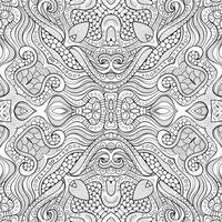 Abstract vector ethnic sketchy background