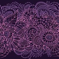 endless pattern with flowers. vector