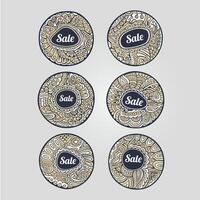 Set of Sale labels and stickers vector