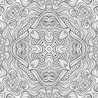 Abstract vector ethnic sketchy background