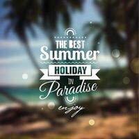 Creative graphic message for your summer design. vector