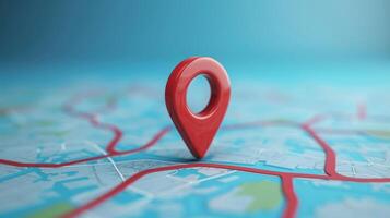 AI generated Locator mark of map and location pin or navigation icon sign photo