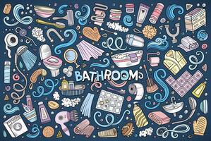 Vector set of Bathroom objects