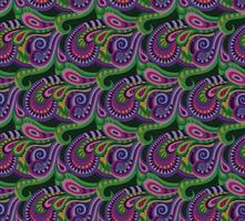 Seamless paisley pattern vector