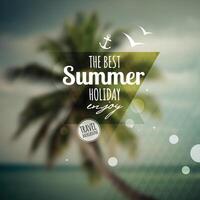 Creative graphic message for your summer design. vector