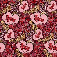 vector seamless love pattern