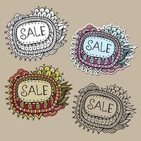 Set of Sale Nature vector Labels