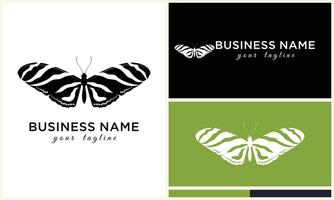 butterfly line vector logo template