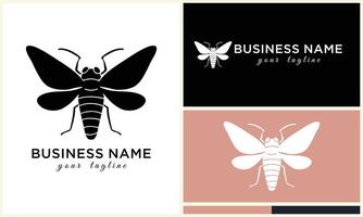 silhouette vector bee logo template