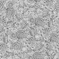 Beautiful abstract decorative floral seamless pattern vector