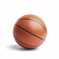 AI generated Basketball ball isolated on a light background photo