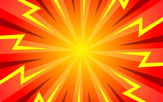 Halftone lightning explosion pop art comic background Cartoon Vector Illustration