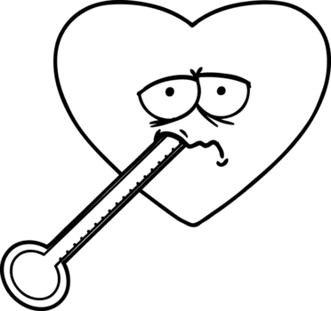 Karikatur Liebe krank Herz Symbol png