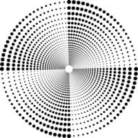 Spiral wave rhythm dynamic. Abstract swirl form with dots. Design spiral background. Vector illustration
